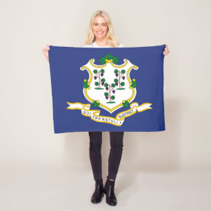 Manta Polar Bandera del estado de Connecticut