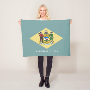 Manta Polar Bandera del estado de Delaware