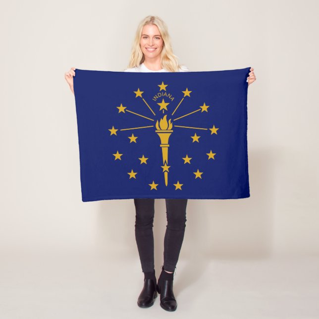 Manta Polar Bandera del Estado de Indiana (In situ)