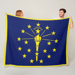 Manta Polar Bandera del estado de Indiana Imprimir Patriota