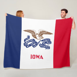 Manta Polar Bandera del Estado de Iowa