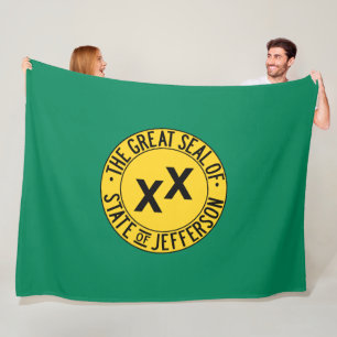 Manta Polar Bandera del Estado de Jefferson