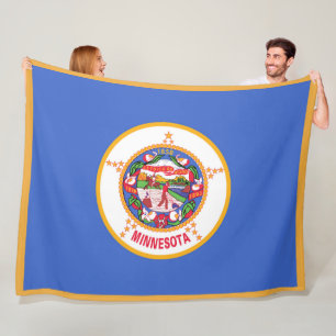 Manta Polar Bandera del estado de Minnesota Imprimir patriota