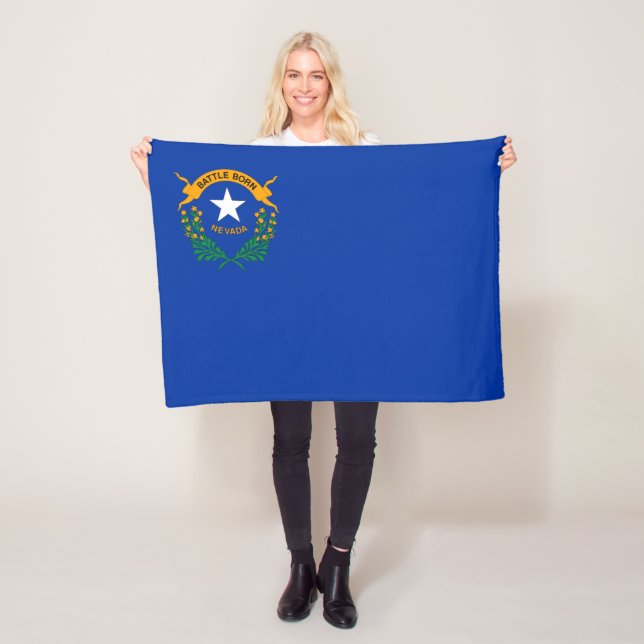 Manta Polar Bandera del estado de Nevada (In situ)
