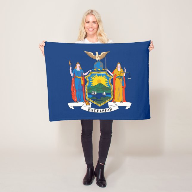 Manta Polar Bandera del Estado de Nueva York (In situ)