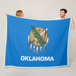 Manta Polar Bandera del estado de Oklahoma Imprimir patriota