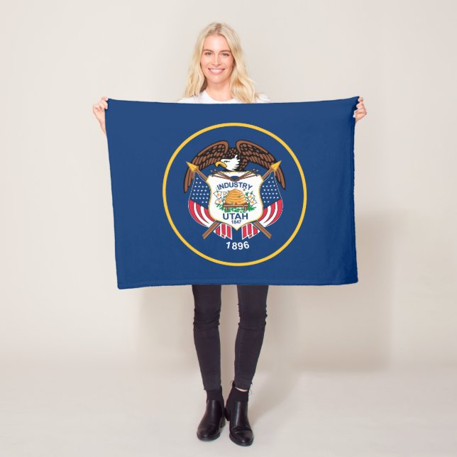 Manta Polar Bandera del estado de Utah (In situ)
