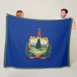 Manta Polar Bandera del estado de Vermont Imprimir Patriotc