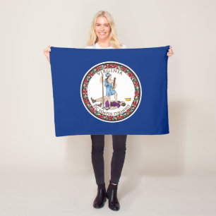 Manta Polar Bandera del estado de Virginia