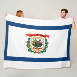 Manta Polar Bandera del Estado de Virginia Occidental