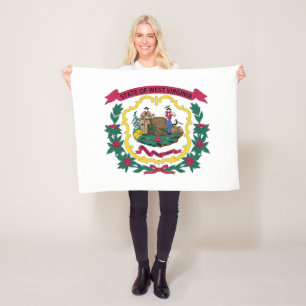 Manta Polar Bandera del estado de Virginia Occidental