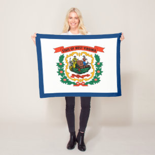 Manta Polar Bandera del estado de Virginia Occidental