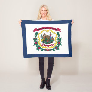 Manta Polar Bandera del Estado de Virginia Occidental