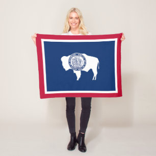Manta Polar Bandera del estado de Wyoming