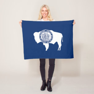 Manta Polar Bandera del estado de Wyoming