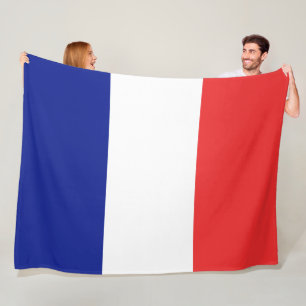 Manta Polar Bandera del francés Tricolore de Francia grande