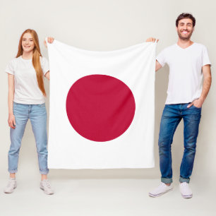 Manta Polar Bandera del medio de Japón o de Hinomaru