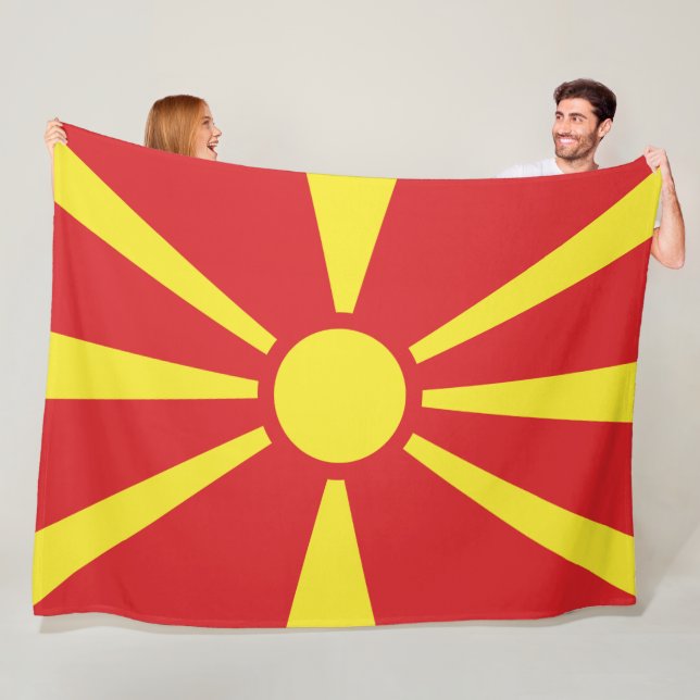 Manta Polar Bandera del Norte de Macedonia (In situ)