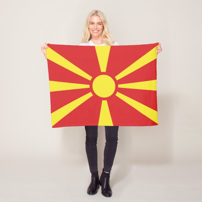 Manta Polar Bandera del Norte de Macedonia (In situ)