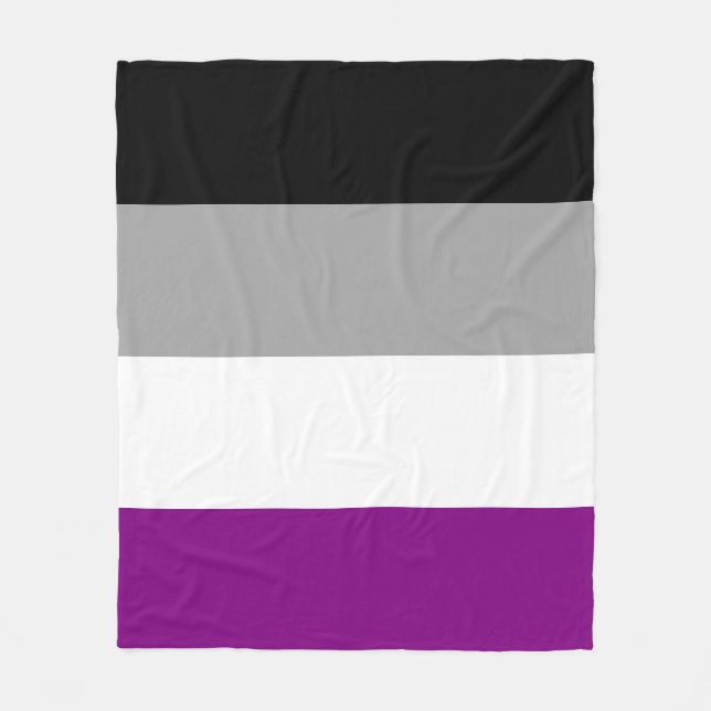 Manta Polar Bandera del orgullo asexual LGBTQ (Anverso)
