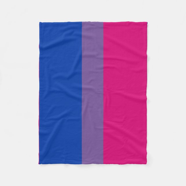 Manta Polar Bandera del Orgullo Bisexual (Anverso)