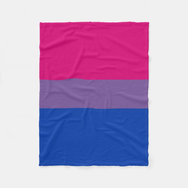 Manta Polar Bandera del Orgullo Bisexual (Anverso)