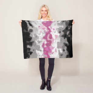 Manta Polar Bandera del Orgullo Grafeminino Abstracto
