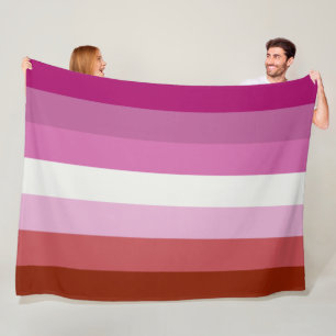 Manta Polar Bandera del Orgullo Lesbiano Rosa