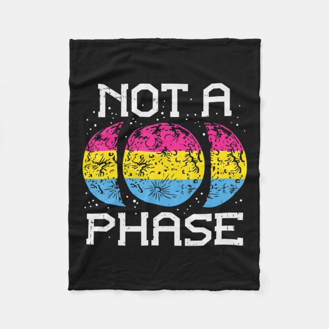 Manta Polar Bandera del Orgullo Pansexual Moon no es una fase (Anverso)