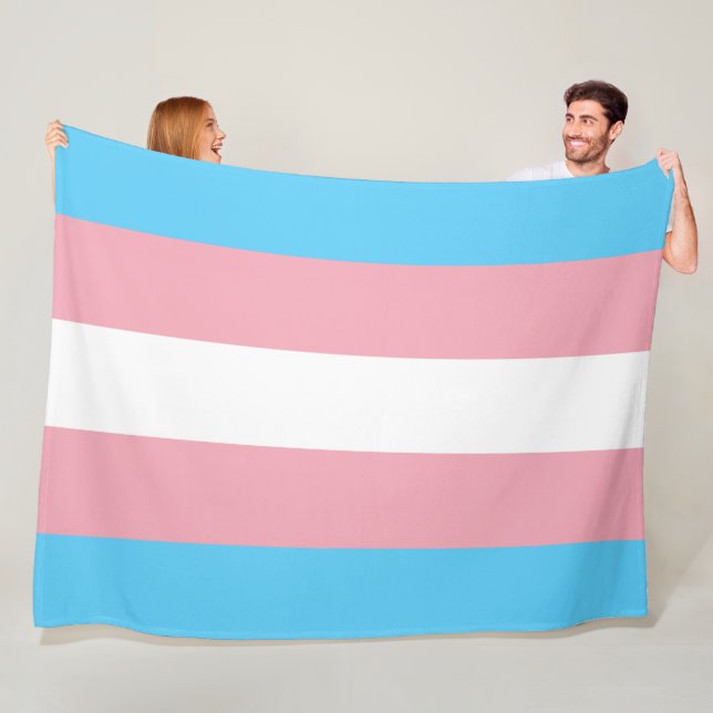 Manta Polar Bandera del Orgullo Trans (Orgullo Transgénero) (In situ)