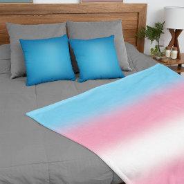 Manta Polar Bandera del Orgullo Transgénero Gradiente - Bander