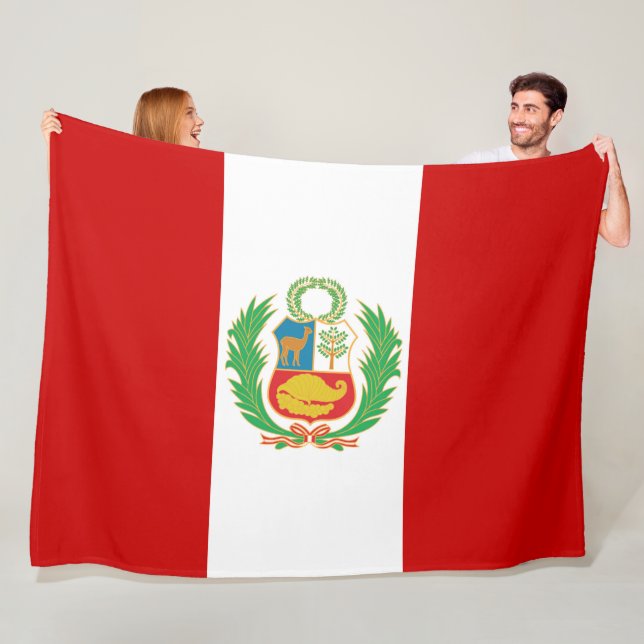 Manta Polar Bandera del Perú Pabellón Nacional (In situ)