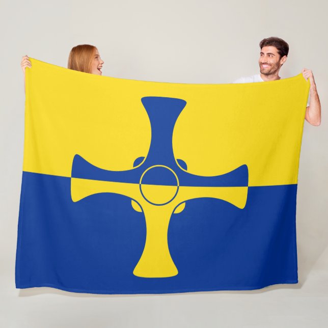 Manta Polar Bandera Durham (condado de Inglaterra, Reino Unido (In situ)