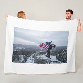 MANTA POLAR BANDERA ESTADOUNIDENSE