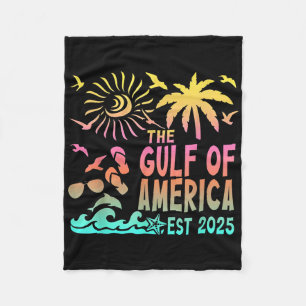 Manta Polar Bandera Estadounidense 2025 Del Golfo Retro De Est