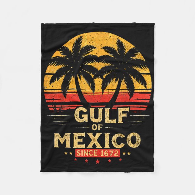 Manta Polar Bandera Estadounidense 2025 Del Golfo Retro De Est (Anverso)