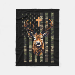 Manta Polar Bandera estadounidense de Camo en Caza de Venados