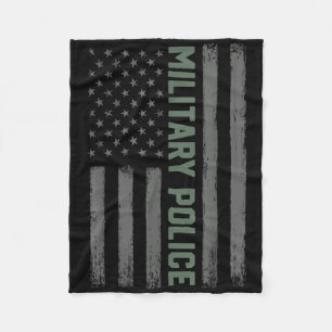 Manta Polar Bandera Estadounidense De La Policía Militar - Org