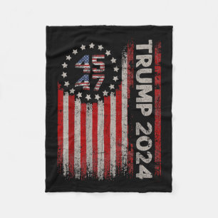 Manta Polar Bandera estadounidense de Trump 2025