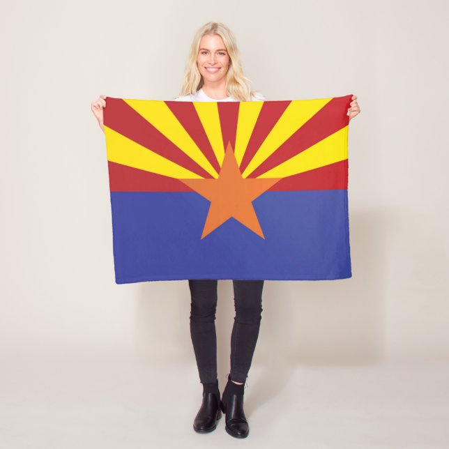 Manta Polar Bandera estatal de Arizona, Estados Unidos (In situ)