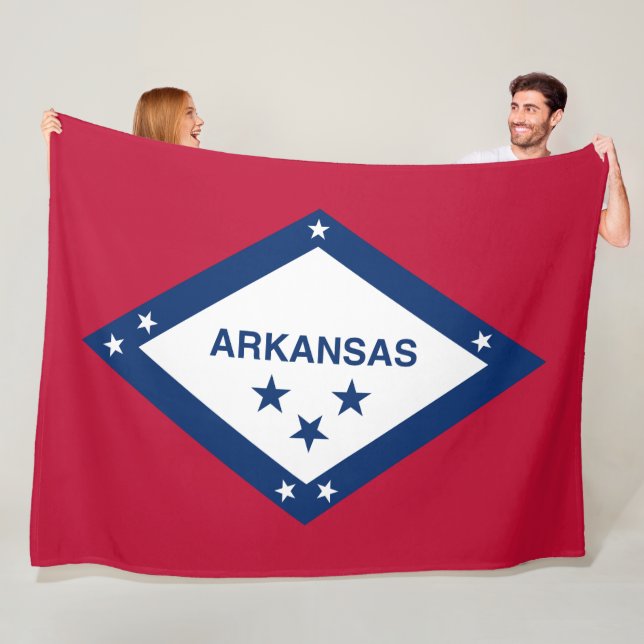 Manta Polar Bandera Estatal de Arkansas (In situ)