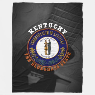 MANTA POLAR BANDERA ESTATAL DE BLUEGRASS DE KENTUCKY