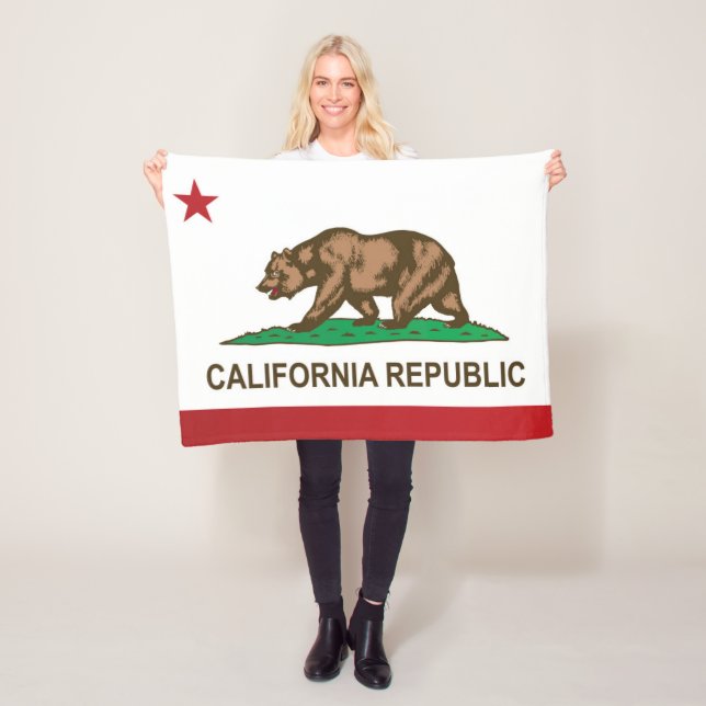 Manta Polar Bandera estatal de California, Estados Unidos (In situ)