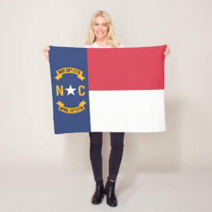 Manta Polar Bandera estatal de Carolina del Norte, Estados Uni
