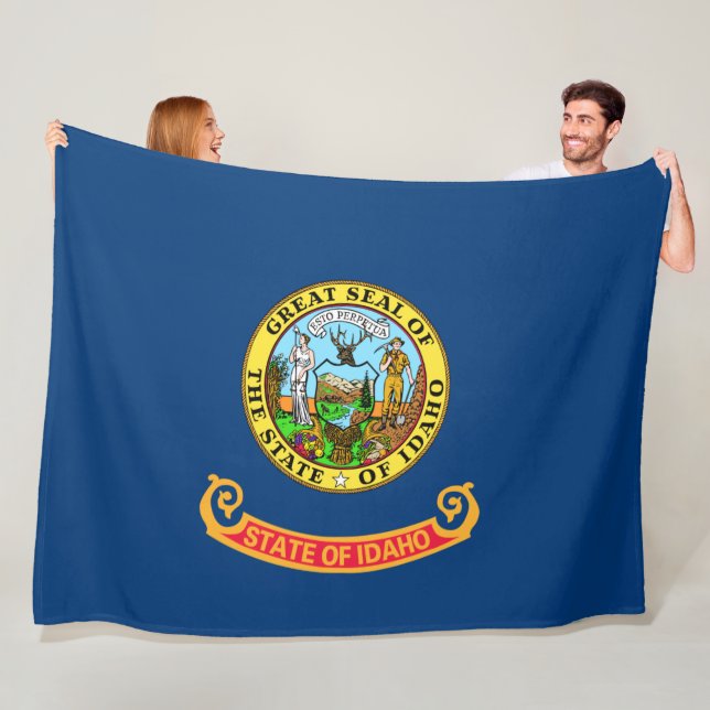 Manta Polar Bandera estatal de Idaho (In situ)