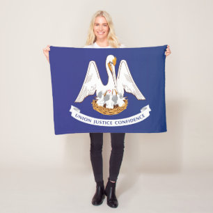 Manta Polar Bandera estatal de Luisiana, Estados Unidos