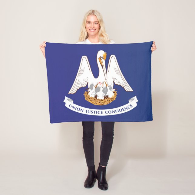 Manta Polar Bandera estatal de Luisiana, Estados Unidos (In situ)