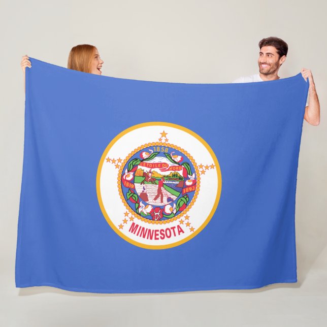 Manta Polar Bandera estatal de Minnesota (In situ)