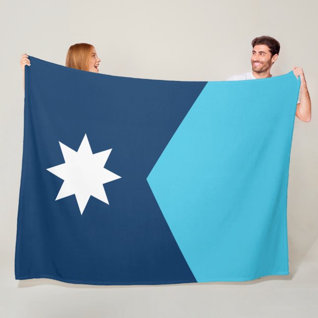 Manta Polar Bandera estatal de Minnesota (In situ)