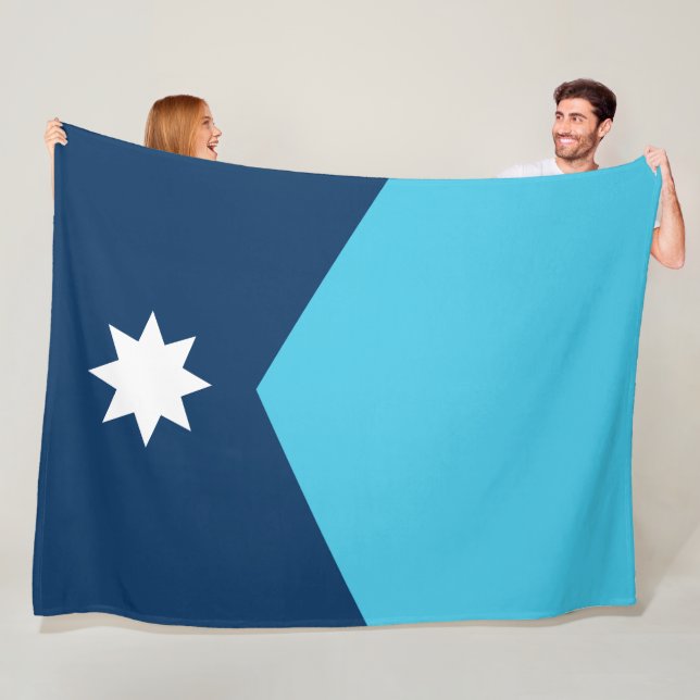 Manta Polar Bandera estatal de Minnesota (In situ)